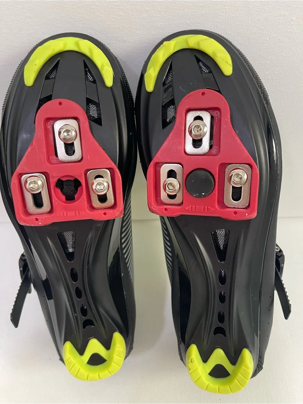 Kids Sport Cycling Sneakers - Black with Neon Green